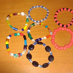 😉Handmade Gem 💎 Bracelet Lot